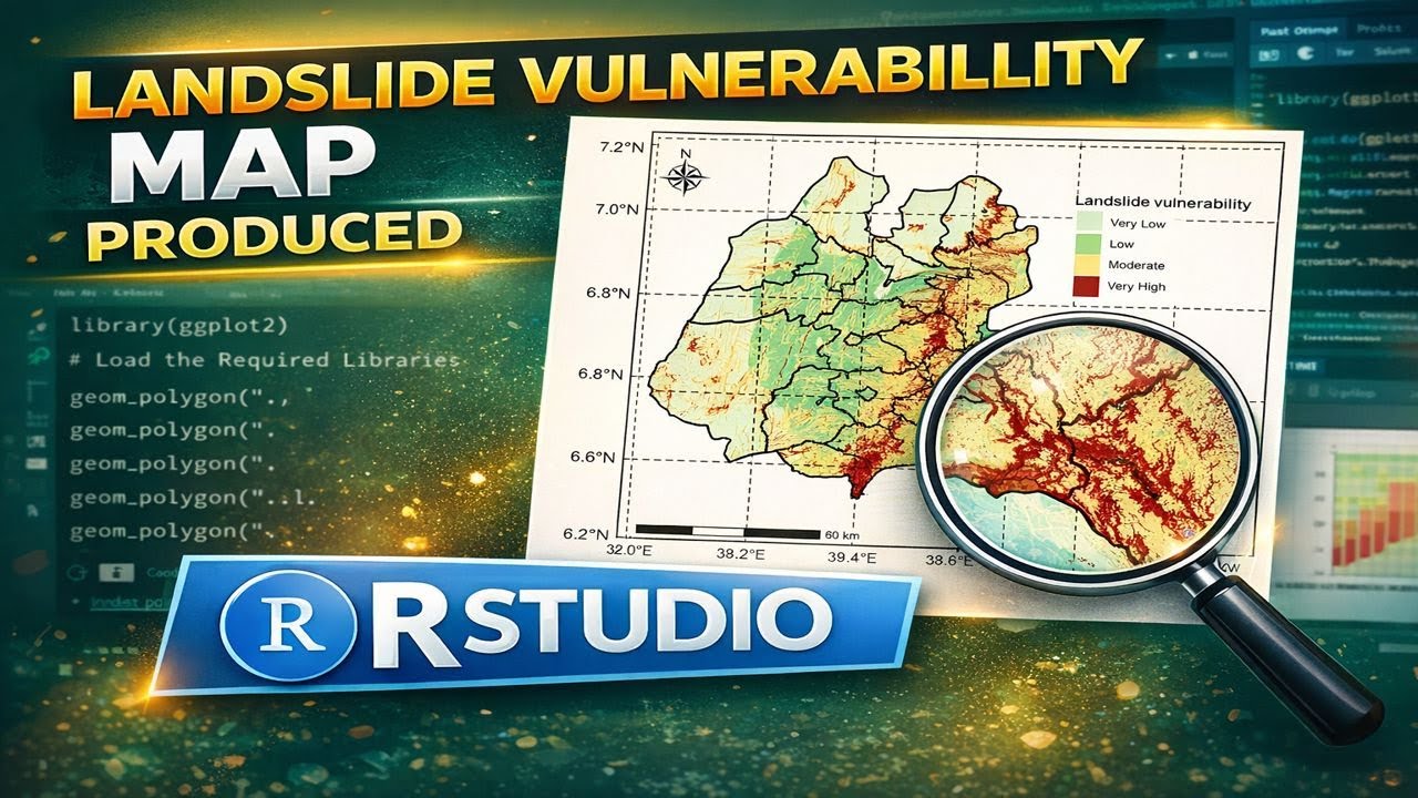 Landslide vulnerability Mapping using #rstudio