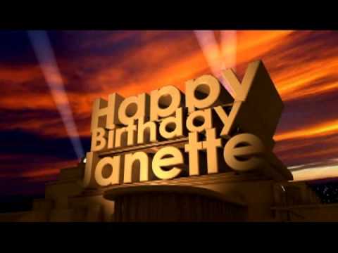 Happy Birthday Janette