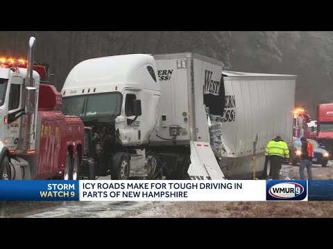 Icy roads make for tough driving conditions in parts of NH