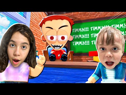 SARAH E ELOAH E A HISTÓRIA DO PROFESSOR CABEÇÃO !! - Roblox Timmy