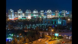 preview picture of video 'Nights city Ashgabat'