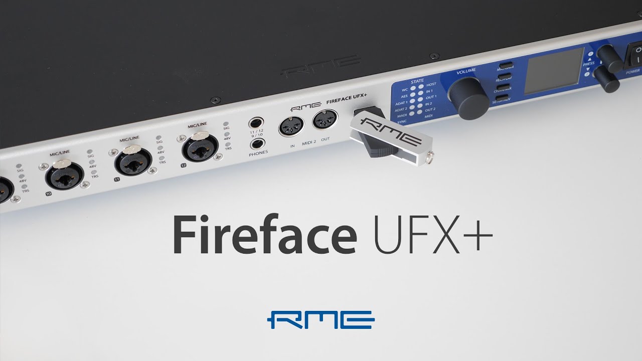 RME Fireface UFX+ 188-Channel, 24-Bit/192kHz USB & Thunderbolt