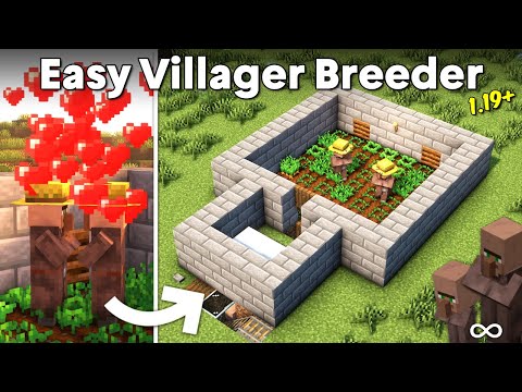 Minecraft Infinite Villager Breeder Tutorial 1.20 | Easy and Simple Design