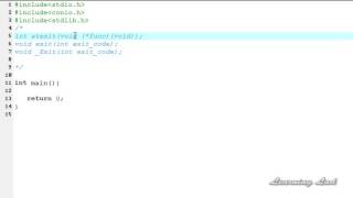 98- C Programming language video Tutorials for Beginner's - exit(), atexit(), _exit() Function