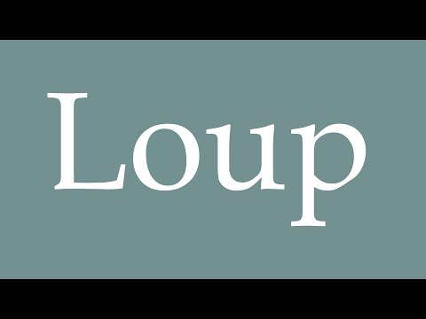 How to pronounce ''Loup'' correctly in French