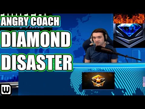Angry DIAMOND LEAGUE DISASTERS Coach - THERE'S A RED DOT (Diamond Zerg)