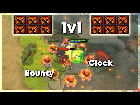 Clockwerk vs Bounty Hunter - Dota 2 1v1 Level 30
