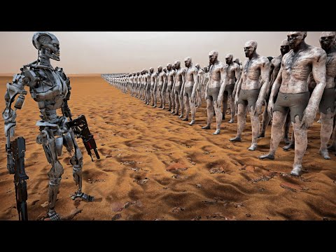 One T-800 Terminator VS 1,000,000 Zombies