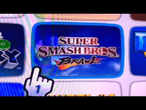 Playing Smash Brawl at Night on a Wii