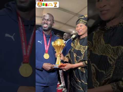 accueil chaleureux pour les champions d'afrique 🇸🇳🦁🫶🏆