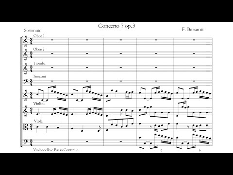 Francesco Barsanti - Concerto grosso No.7 in C major, Op.3