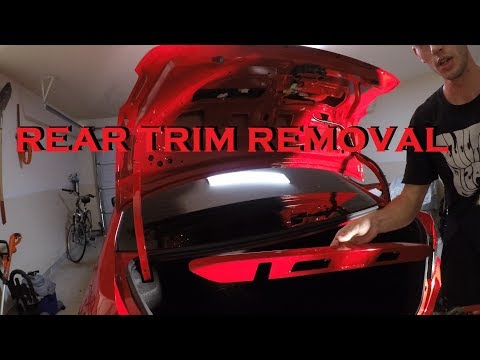 2017 WRX Rear Trim, Camera and Plate Lights Removal