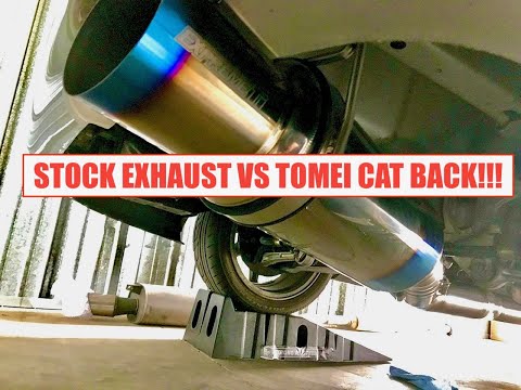 Evo 8 Stock Exhaust VS Tomei Ti Catback