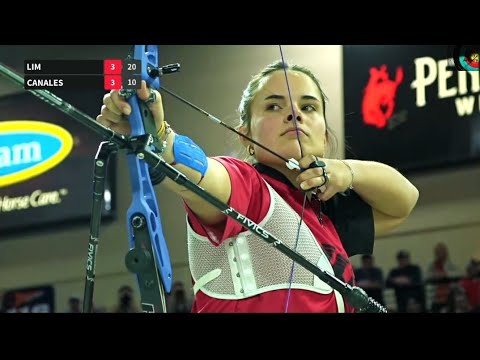 Lin Duna v Elia Canales - recurve women gold | 2023 Indoor World Series Finals: