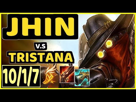 JHIN vs TRISTANA - 10/1/7 KDA BOTTOM ADC CHALLENGER GAMEPLAY - NA