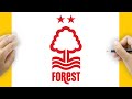 How To Draw Nottingham Forest FC Step By Step Tutorial
