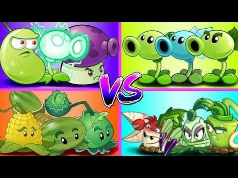 Random 20 Team 4 Plants Battlez - Who WillWin?- PvZ 2 Team Plant vs Team Plant