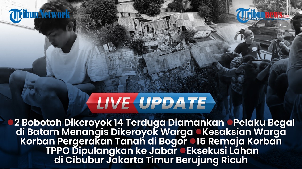 LIVE UPDATE SORE: 14 Terduga Pelaku Pengeroyokan Bobotoh Diamankan, Eksekusi Lahan di Cibubur Ricuh