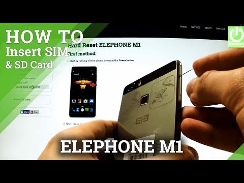 How to insert SIM and Micro SD card in ELEPHONE M1