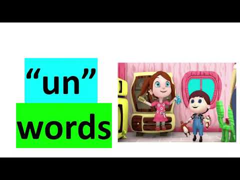 Un words / un words for kids / three letter un words / 3 letter words / learn words with phonics