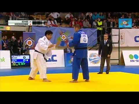 Judo European Open Budapest 2013: Guham CHO (KOR) - Masaru MOMOSE (JPN) Semi Final [+100kg]