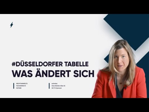 Düsseldorfer Tabelle: Änderungen zum 1. Januar 2022 | activelaw
