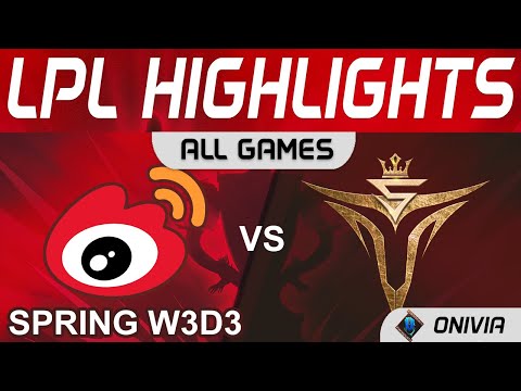WBG vs V5 Highlights ALL GAMES LPL Spring Season 2022 W3D3 Weibo Gaming vs Victory Five by Onivia
