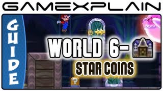 New Super Mario Bros. 2:  World 6 Ghost House Star Coin Guide & Walkthrough (Nintendo 3DS)