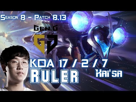 GEN Ruler KAI'SA vs KARTHUS Bot Lane - Patch 8.13 KR Ranked