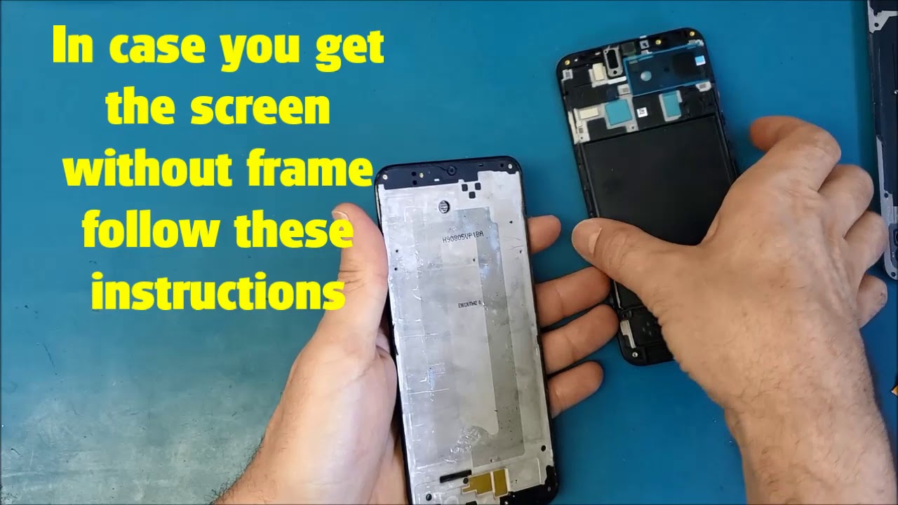 Samsung galaxy A20 tear down - screen replacement - battery replacement