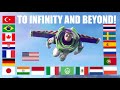 TO INFINITY AND BEYOND In Different Languages Buzz Lightyear Toy Story