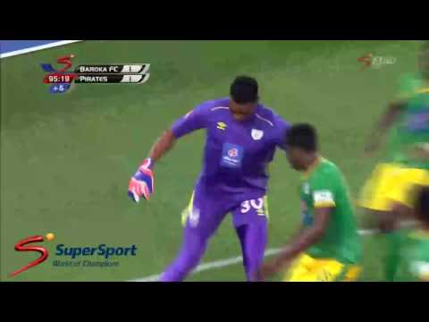 Arquero marca increíble gol de chilena al minuto 95, Baroka FC vs Orlando Pirates