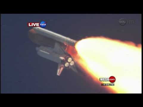 Shuttle Discovery Clears the Tower for the Last Time