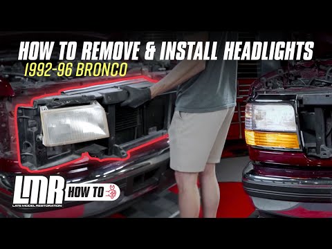 1992-1997 Ford OBS Bronco & Truck (F-150/F-250/F-350): How To Remove & Install Headlights