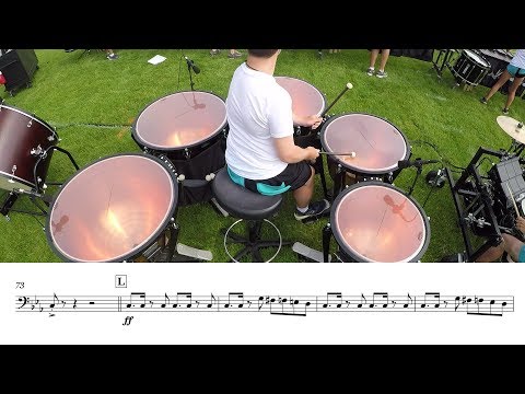 2018 Cadets Timpani - LEARN THE MUSIC to "Demonic Thesis"
