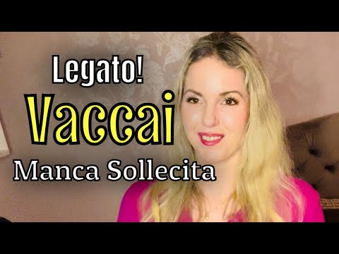 Vaccai Manca Sollecita / How To Sing Legato By Using The Diction