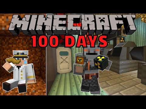 I Survived 100 Days as a NUCLEAR ENGINEER in a FALLOUT BUNKER VAULT in Hardcore Minecraft