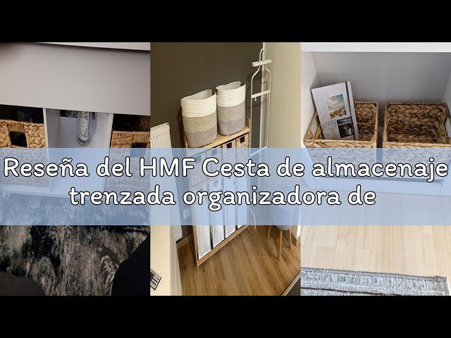 Vídeo relacionado con HMF Revistero trenzado de jacinto de agua, 2 compartimentos, 40 x 20 x 33 cm
