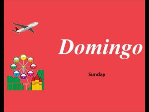 The days of the week in Spanish