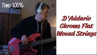 Video thumbnail for D'Addario Chromes Flat Wound Strings with Fender Custom Shop 59 NOS Precision Bass | 1 Minute Demo | by Tyler Spicer