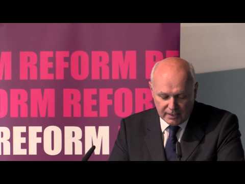 Rt Hon Iain Duncan Smith MP speech on work, health and disability
