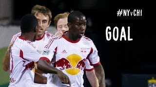 GOAL: Thierry Henry flies past Hurtado and delivers a perfect cross to Wright Phillips
