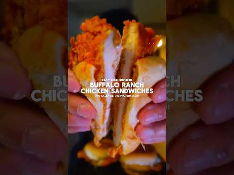 125G BUFFALO RANCH CHICKEN SANDWICHES😮‍💨 #easyrecipe #cooking #food #fitness #mealprep #diet