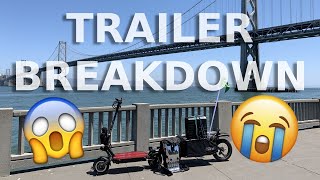 Burley CohoXC Bike Trailer Breakdown | Electric Scooter Party Cart & Group Ride