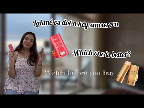 Lakme Sunscreen stick vs Dot n Key Strawberry Sunscreen stick | My Honest Review