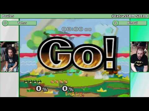 Melee @ Extra Life Café S2E18 - Yohss (C. Falcon) vs. Binoui (Fox) - Winners Quarters
