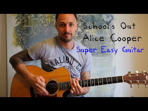 EASY GUITAR LESSON | School's Out | Alice Cooper