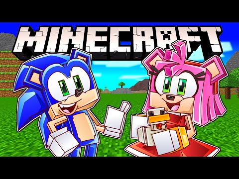 Sonic & Amy Play MINECRAFT LIVE!! (Part 1)