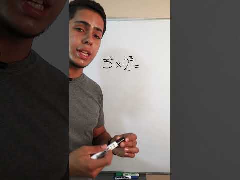 Multiplication of Exponents with Different Bases #math #math #exponent #easy #short