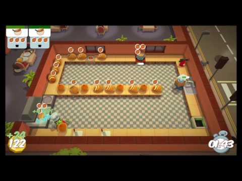 [Overcooked: Level 1-1] 2-Player OUTDATED World Record Score: 296